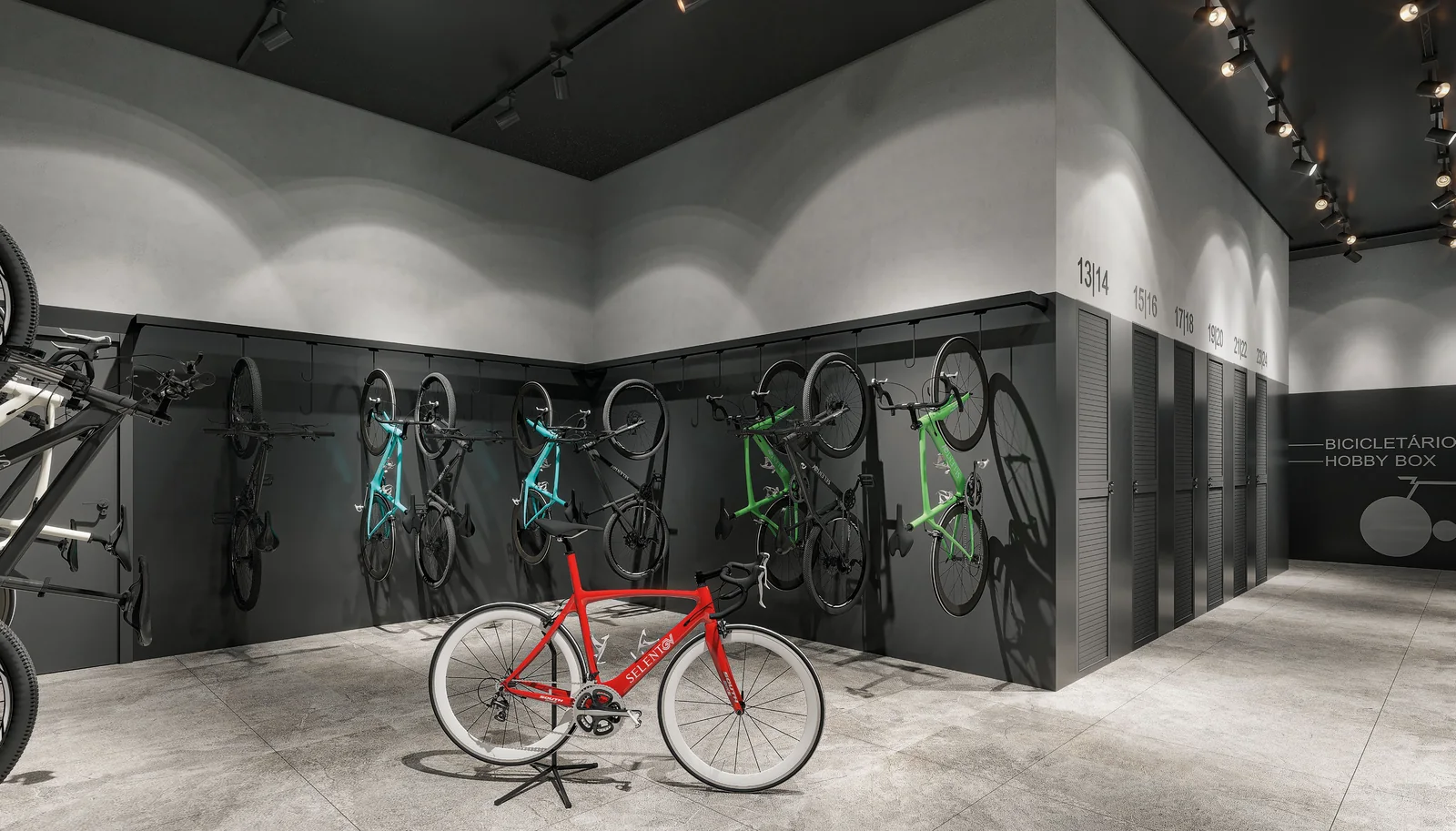 Bicicletário do Selent Sunrise Residence